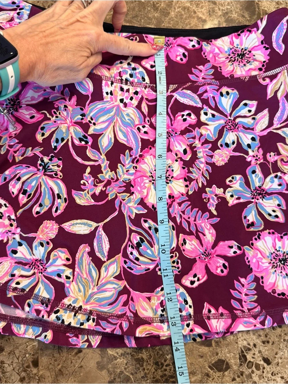 Lilly Pulitzer Luxletic Aila Skort in the Tropical Cherry Tropical with a Twist